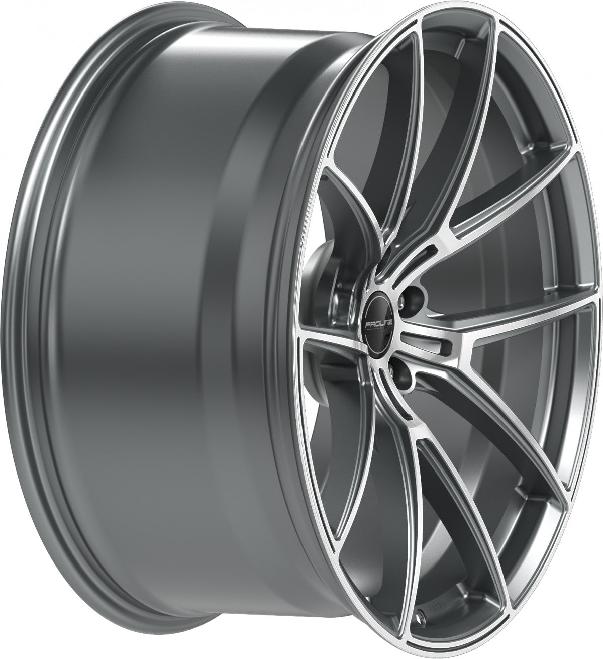 Proline PFR forged matt grey polished Alufelge 10.5x21 Zoll ET19 LK 5x112 ML66.5 – Bild 4