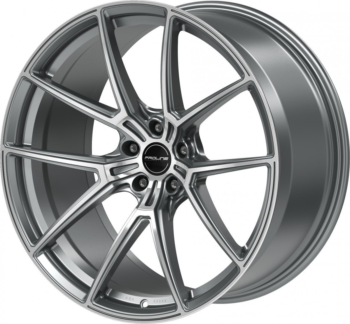 Proline PFR forged matt grey polished Alufelge 10.5x21 Zoll ET19 LK 5x112 ML66.5 – Bild 5