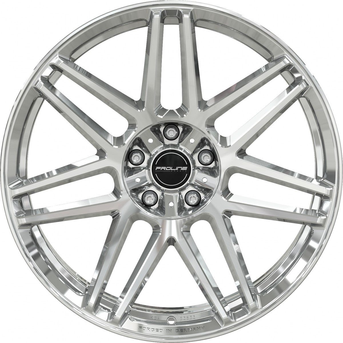 Proline PFG forged full polished Alufelge 10x22 Zoll ET21 LK 5x130 ML84 – Bild 2