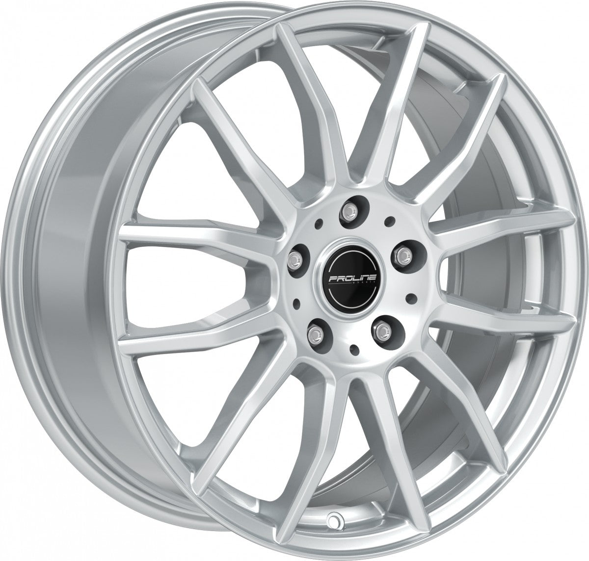 Proline AX100 arctic silver Alufelge 7x17 Zoll ET48 LK 5x112 ML66.5 – Bild 3