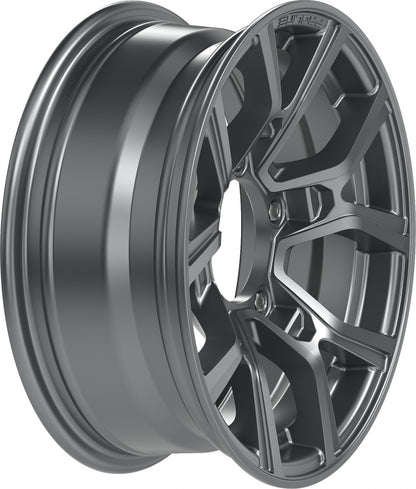 Proline PXJ matt grey Alufelge 6x15 Zoll ET5 LK 5x139.7 ML108.1 – Bild 5