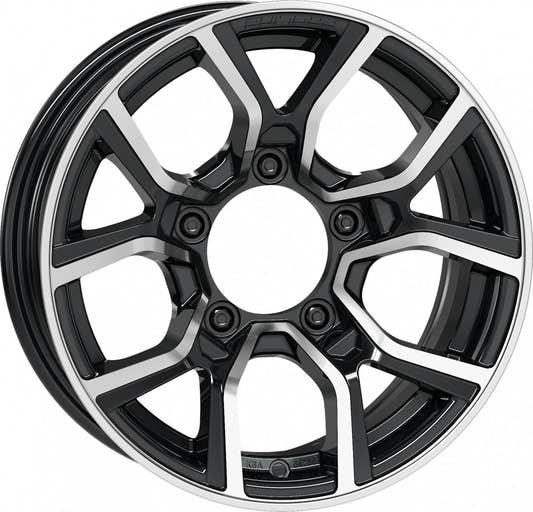 Proline PXJ black polished Alufelge 6x15 Zoll ET5 LK 5x139.7 ML108.1
