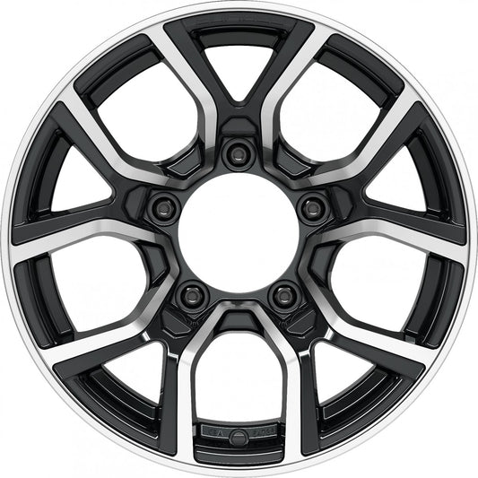 Proline PXJ black polished Alufelge 6x15 Zoll ET5 LK 5x139.7 ML108.1 – Bild 2