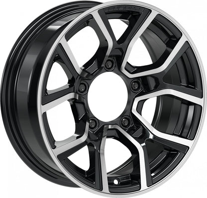 Proline PXJ black polished Alufelge 6x15 Zoll ET5 LK 5x139.7 ML108.1 – Bild 3