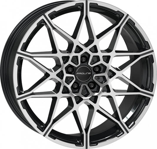 Proline PCM black polished Alufelge 9.5x21 Zoll ET20 LK 5x112 ML66.5