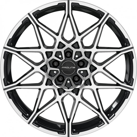 Proline PCM black polished Alufelge 9.5x21 Zoll ET20 LK 5x112 ML66.5 – Bild 2