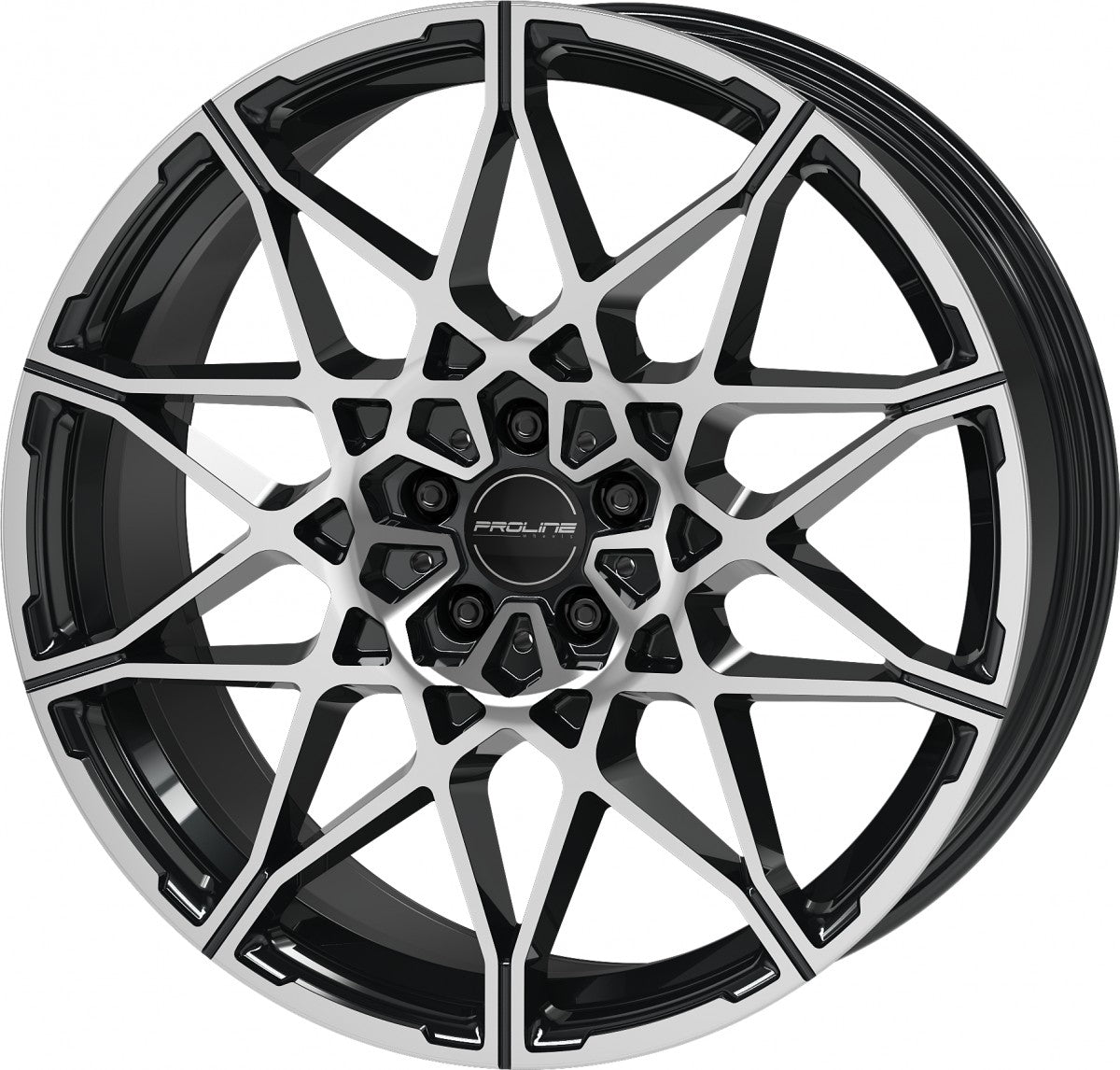 Proline PCM black polished Alufelge 9.5x21 Zoll ET20 LK 5x112 ML66.5 – Bild 7