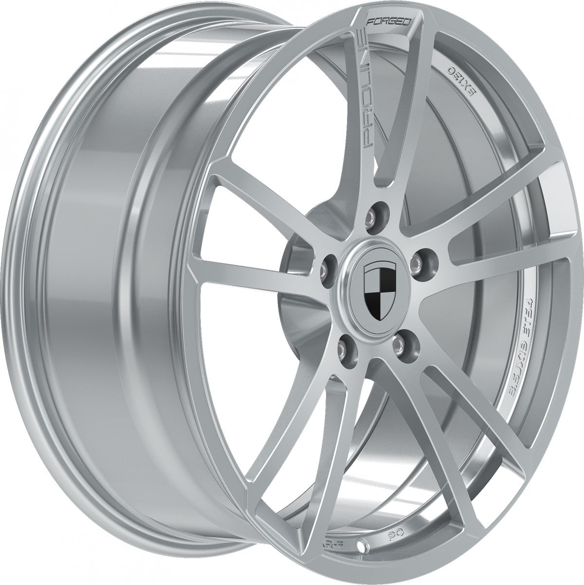 Proline RAR3 forged speed silver Alufelge 8.5x19 Zoll ET54 LK 5x130 ML71.6 – Bild 4