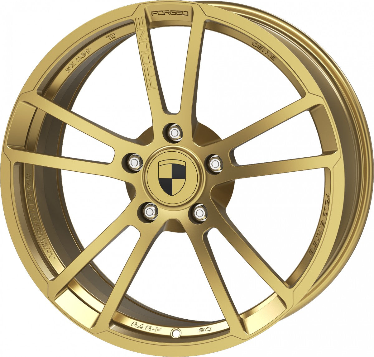 Proline RAR3 forged aurum matt Alufelge 8.5x19 Zoll ET54 LK 5x130 ML71.6 – Bild 7