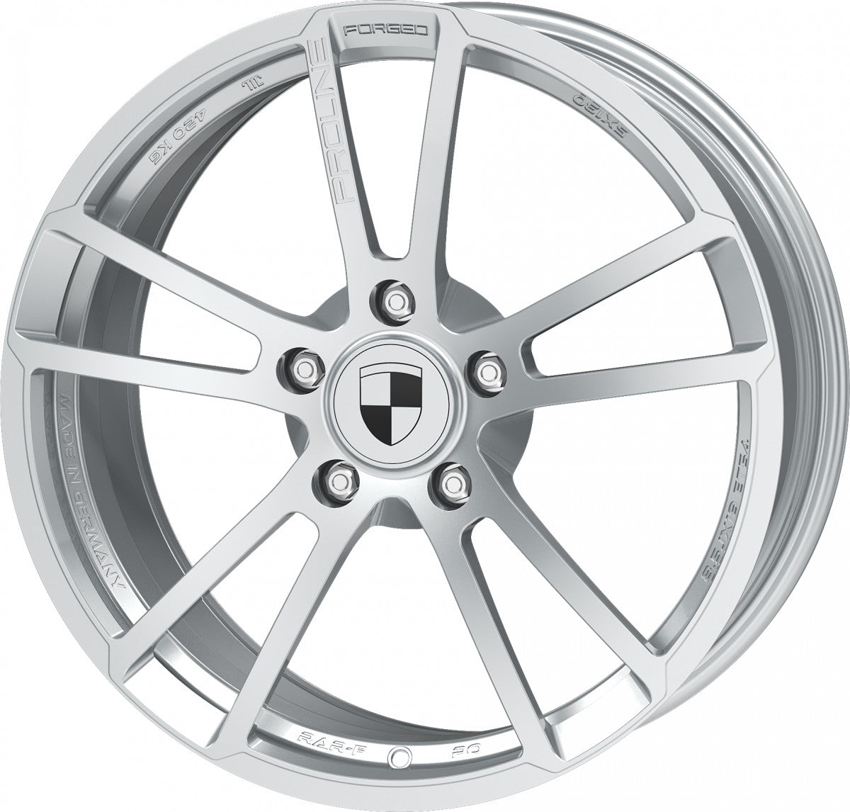 Proline RAR3 forged speed silver Alufelge 10x19 Zoll ET42 LK 5x130 ML71.6 – Bild 7
