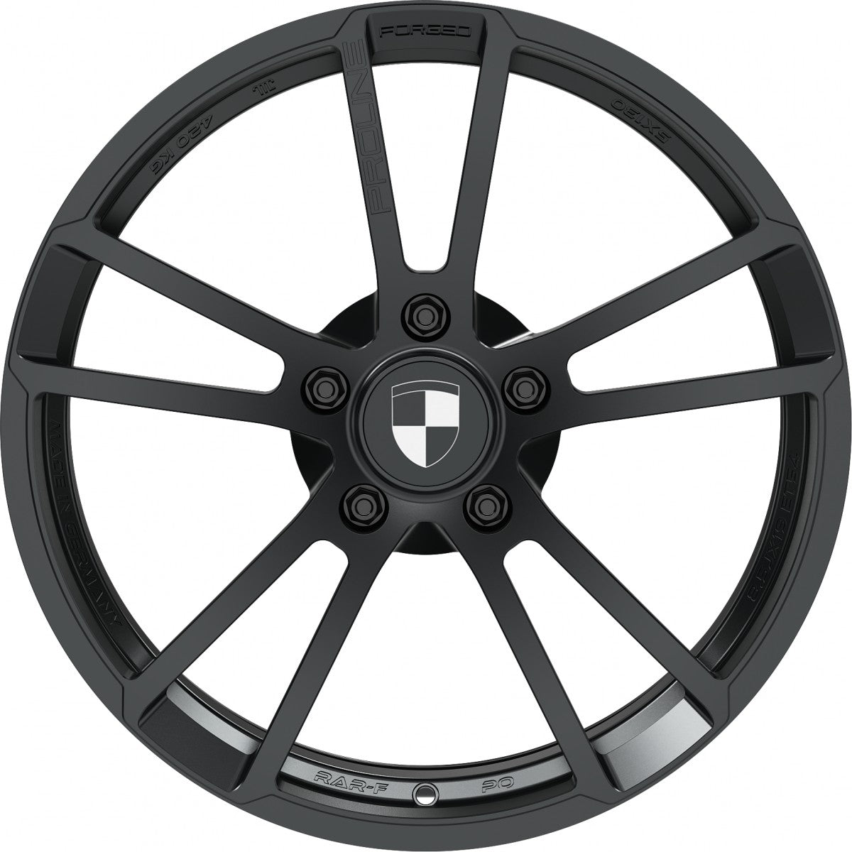 Proline RAR3 forged black matt Alufelge 10x19 Zoll ET42 LK 5x130 ML71.6 – Bild 2