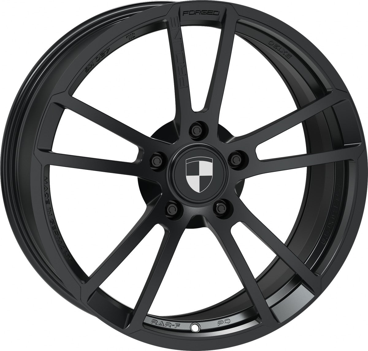 Proline RAR3 forged black matt Alufelge 11x19 Zoll ET67 LK 5x130 ML71.6