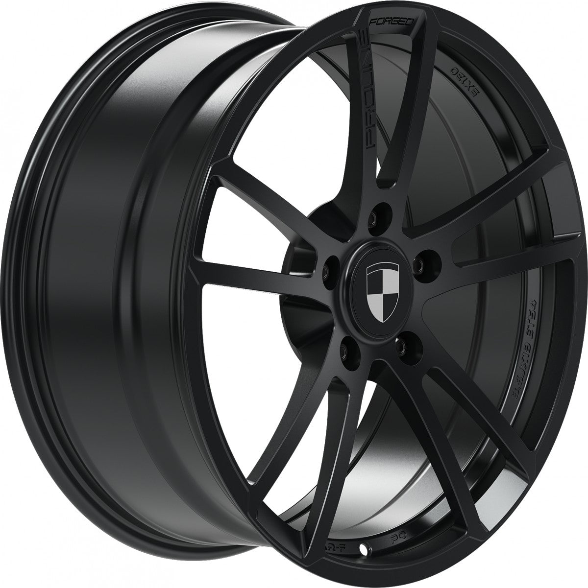 Proline RAR3 forged black matt Alufelge 11x19 Zoll ET67 LK 5x130 ML71.6 – Bild 4