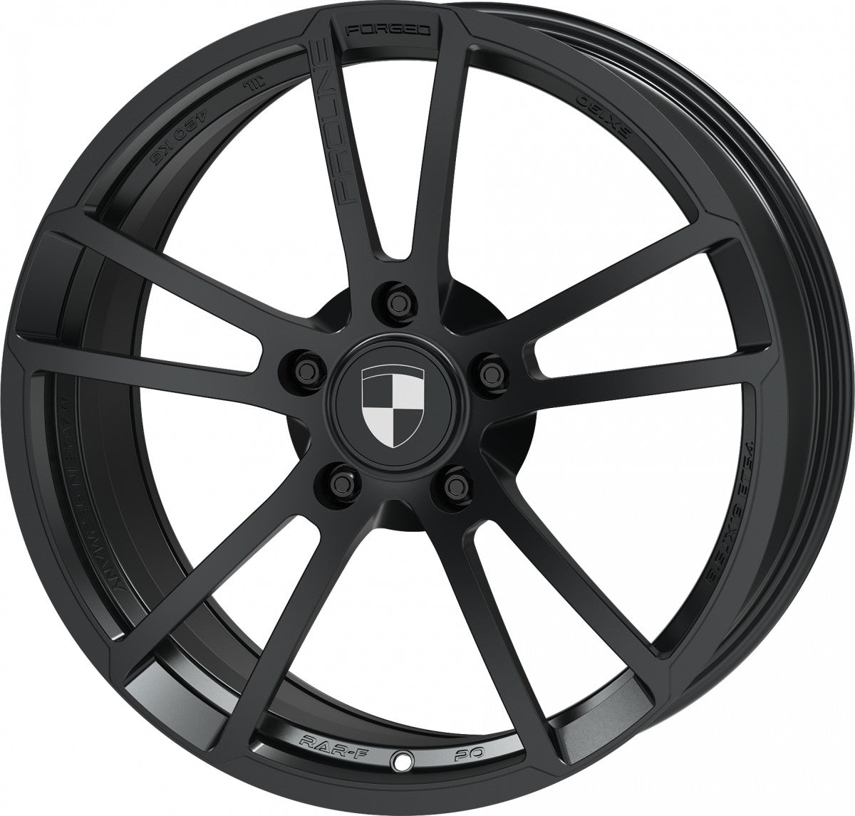 Proline RAR3 forged black matt Alufelge 11x19 Zoll ET67 LK 5x130 ML71.6 – Bild 7