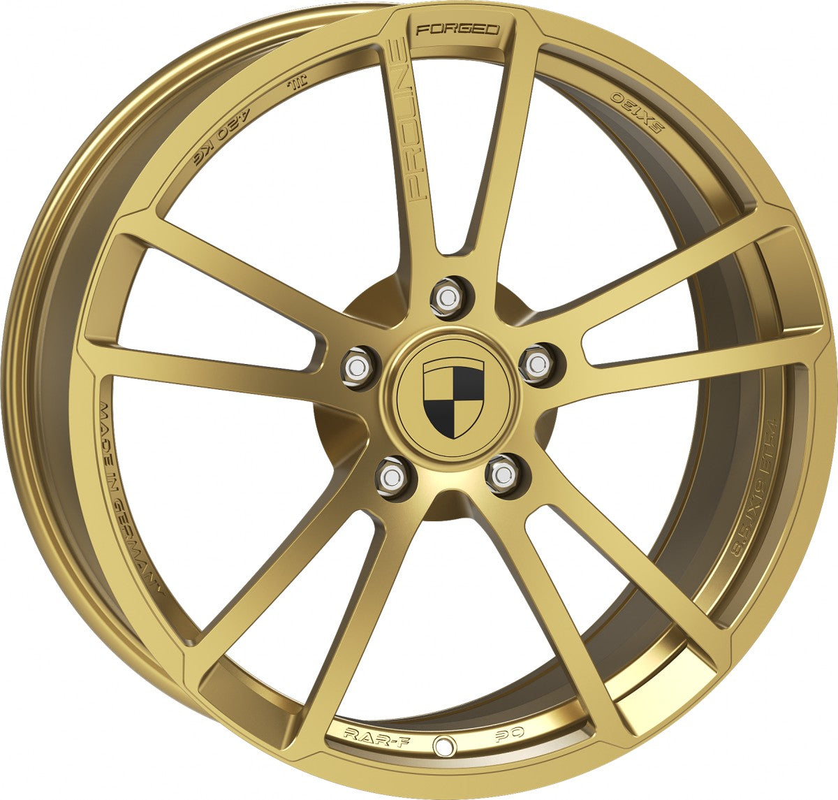 Proline RAR3 forged aurum matt Alufelge 11x19 Zoll ET67 LK 5x130 ML71.6