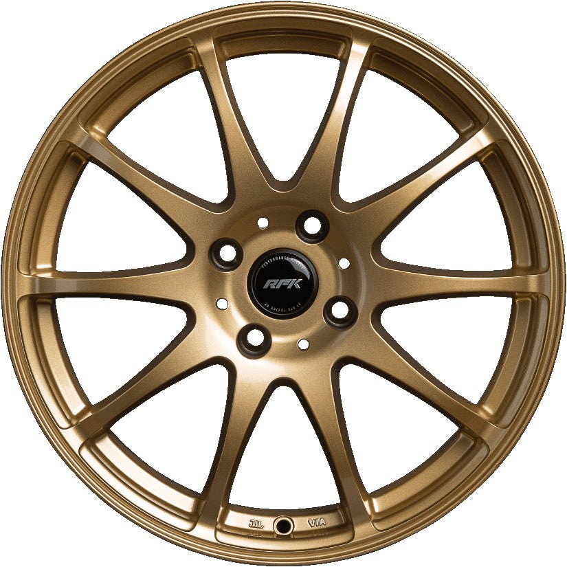 RFK Wheels SLS401 satin gold Alufelge 7x17 Zoll ET39 LK 4x100 ML63.3 – Bild 2