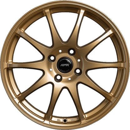 RFK Wheels SLS401 satin gold Alufelge 7x17 Zoll ET39 LK 4x100 ML63.3 – Bild 2