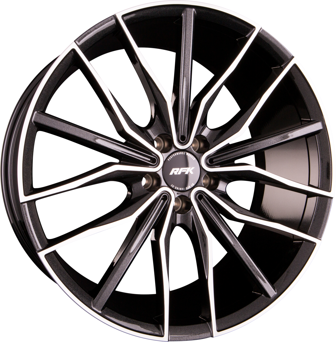 RFK Wheels GLS301 metallic black machined Alufelge 8.5x19 Zoll ET42 LK 5x112 ML66.5 – Bild 4