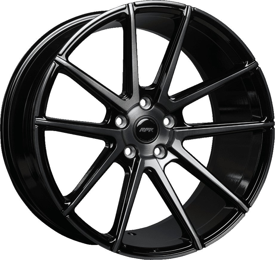 RFK Wheels GLS302 gloss black brushed Alufelge 9.5x19 Zoll ET35 LK 5x112 ML57.1