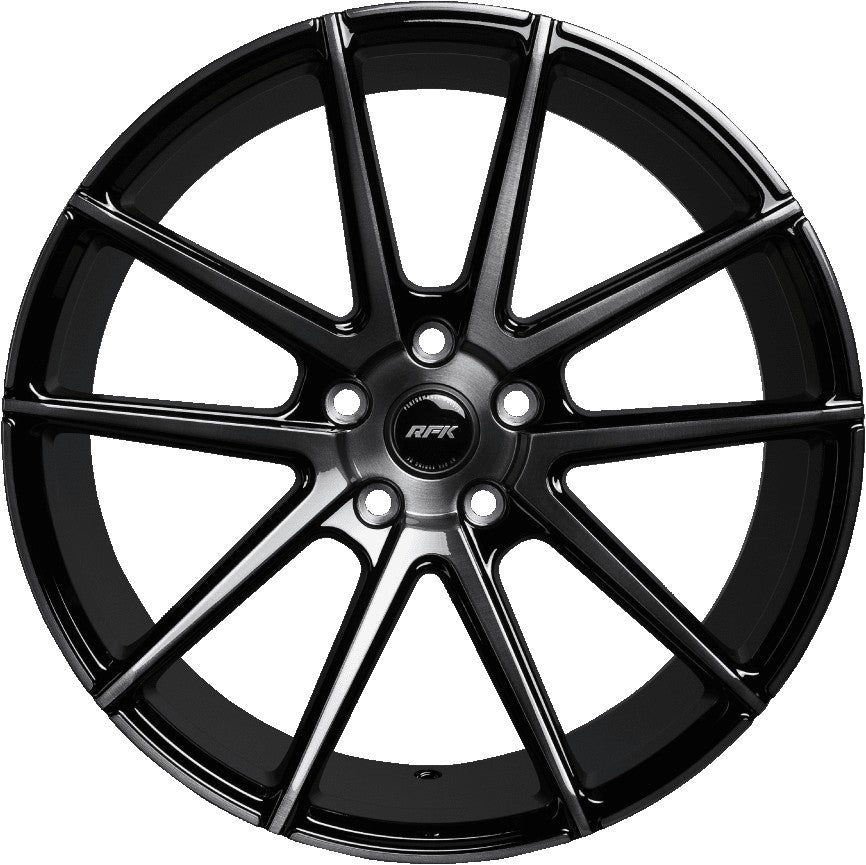 RFK Wheels GLS302 gloss black brushed Alufelge 9.5x19 Zoll ET35 LK 5x112 ML57.1 – Bild 2