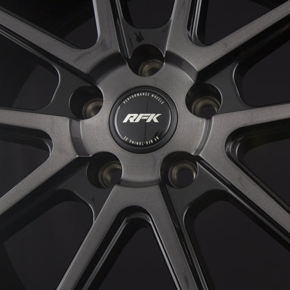 RFK Wheels GLS302 gloss black brushed Alufelge 9.5x19 Zoll ET35 LK 5x112 ML66.5 – Bild 6