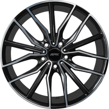 RFK Wheels GLS301 metallic black machined Alufelge 9.5x19 Zoll ET35 LK 5x112 ML57.1 – Bild 2