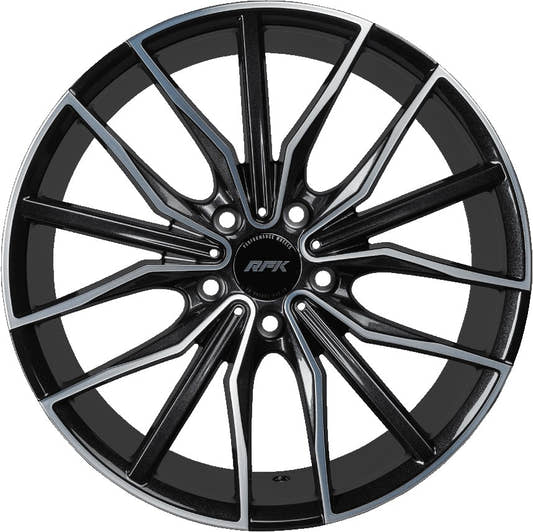 RFK Wheels GLS301 metallic black machined Alufelge 9.5x19 Zoll ET35 LK 5x112 ML57.1 – Bild 2