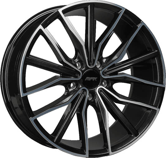 RFK Wheels GLS301 metallic black machined Alufelge 9.5x19 Zoll ET35 LK 5x112 ML66.5