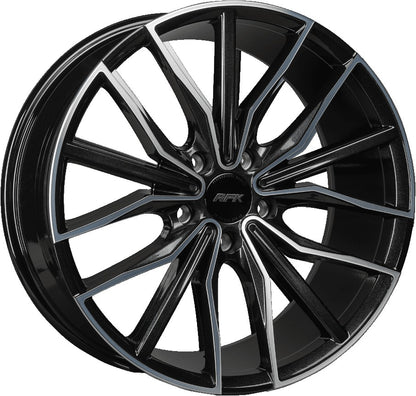 RFK Wheels GLS301 metallic black machined Alufelge 9.5x19 Zoll ET35 LK 5x112 ML66.5