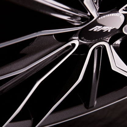 RFK Wheels GLS301 metallic black machined Alufelge 9.5x19 Zoll ET35 LK 5x120 ML72.6 – Bild 6