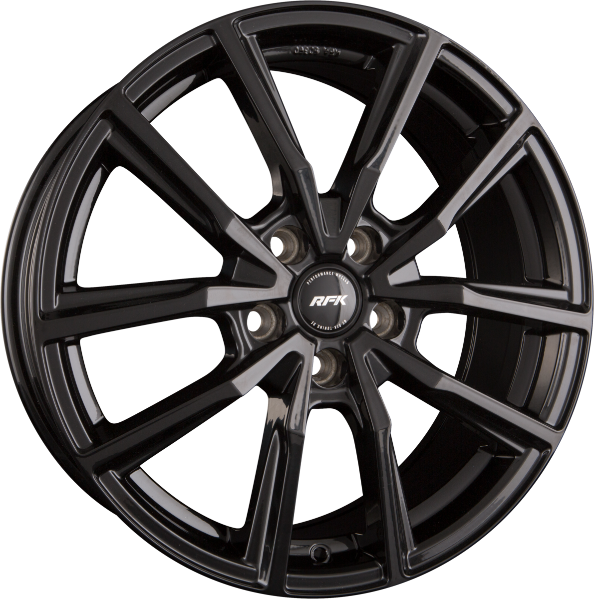 RFK Wheels SLS402 gloss black Alufelge 7x17 Zoll ET40 LK 5x114.3 ML74.1 – Bild 5