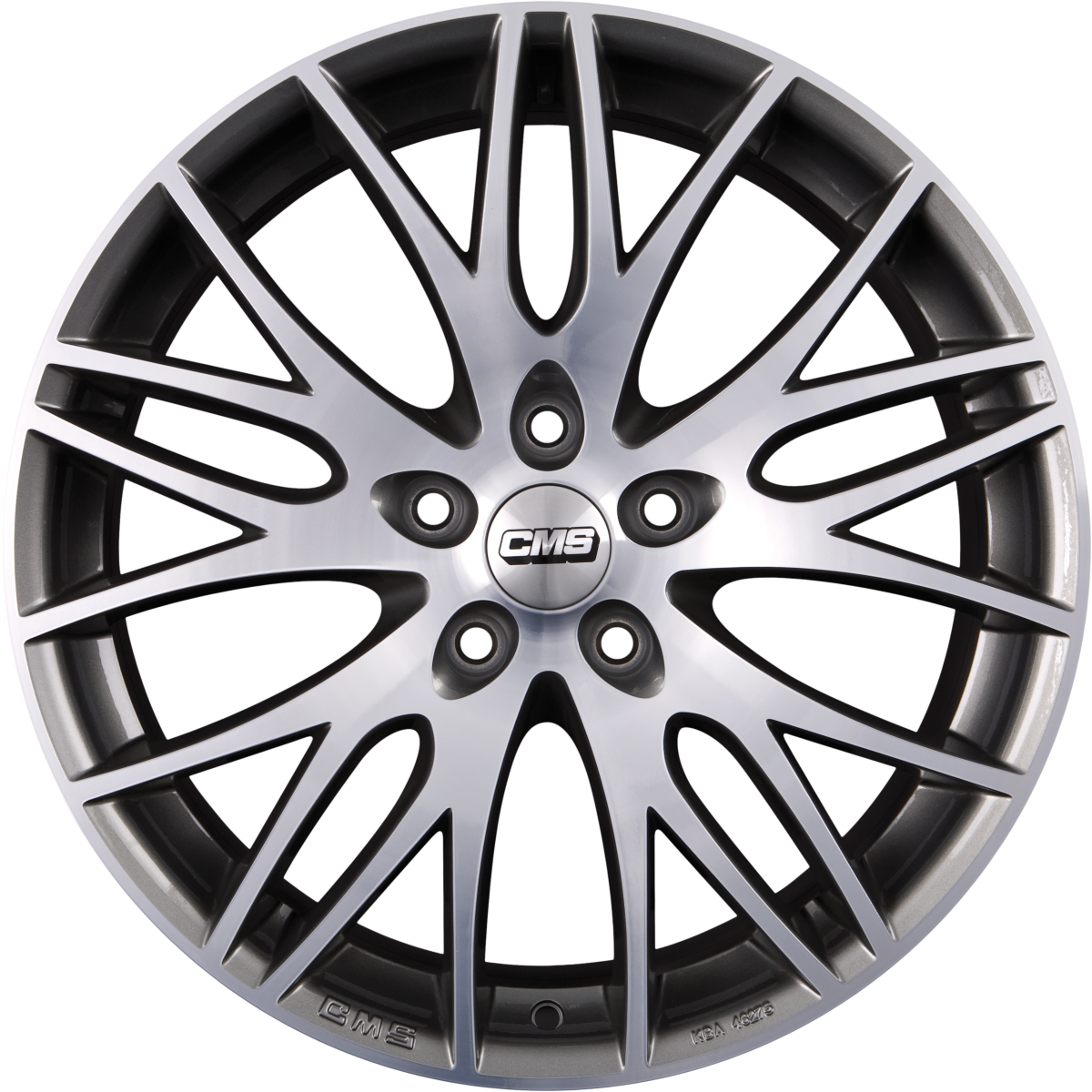 CMS C8 DMB Diamant-Schwarz Matt Alufelge 7.5x17 Zoll ET45 LK 5x108 ML67.1