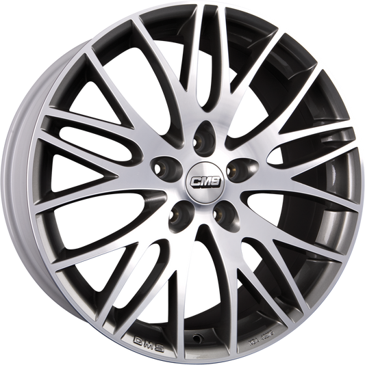 CMS C8 DMB Diamant-Schwarz Matt Alufelge 7.5x17 Zoll ET48 LK 5x112 ML57.1 – Bild 2