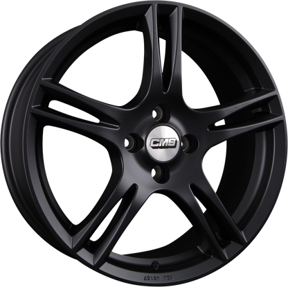 CMS C9 MB Schwarz-Matt Alufelge 5.5x14 Zoll ET35 LK 4x98 ML58.1 – Bild 2