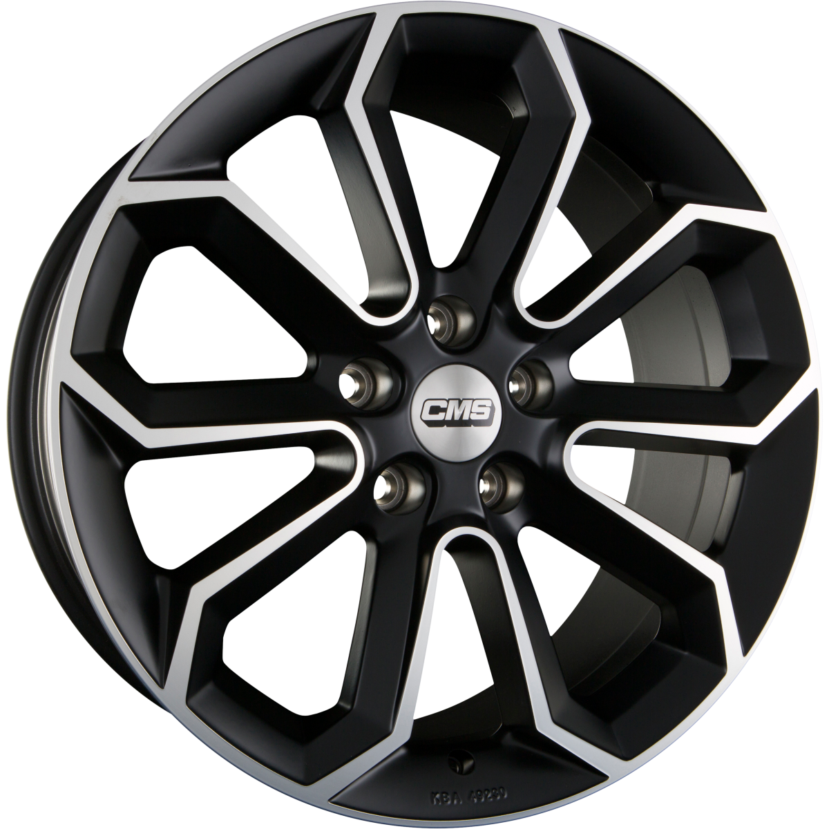 CMS C20 DMB Diamant-Schwarz Matt Alufelge 8x18 Zoll ET47 LK 5x108 ML63.4 – Bild 2