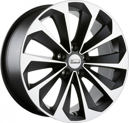 CMS C21 diamant schwarz matt Alufelge 8x18 Zoll ET47 LK 5x114.3 ML67.2 – Bild 1