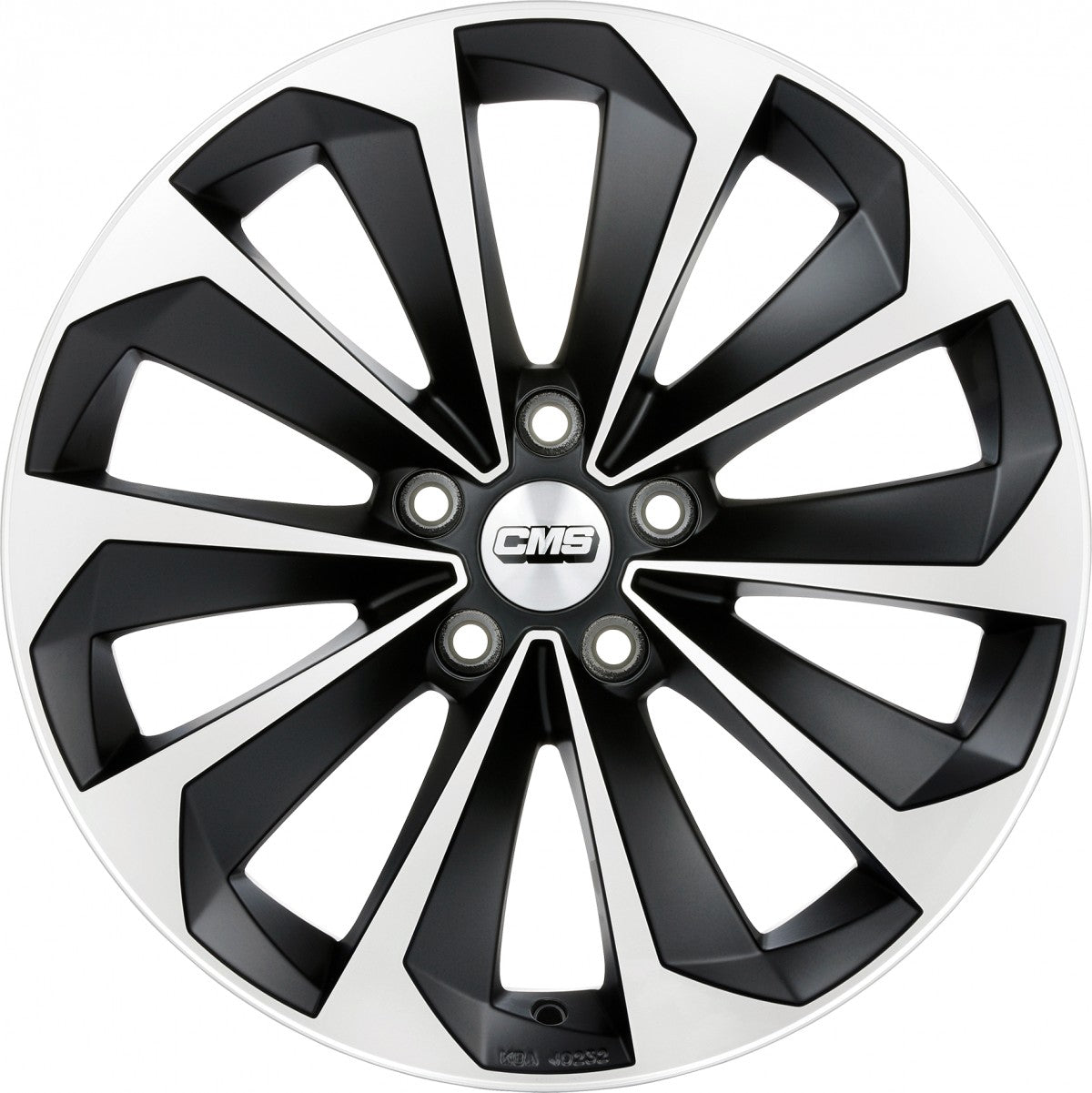 CMS C21 diamant schwarz matt Alufelge 8x18 Zoll ET47 LK 5x114.3 ML67.2 – Bild 2