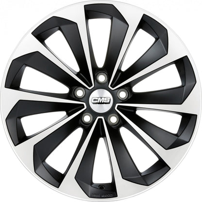 CMS C21 diamant schwarz matt Alufelge 8x18 Zoll ET47 LK 5x114.3 ML67.2 – Bild 2