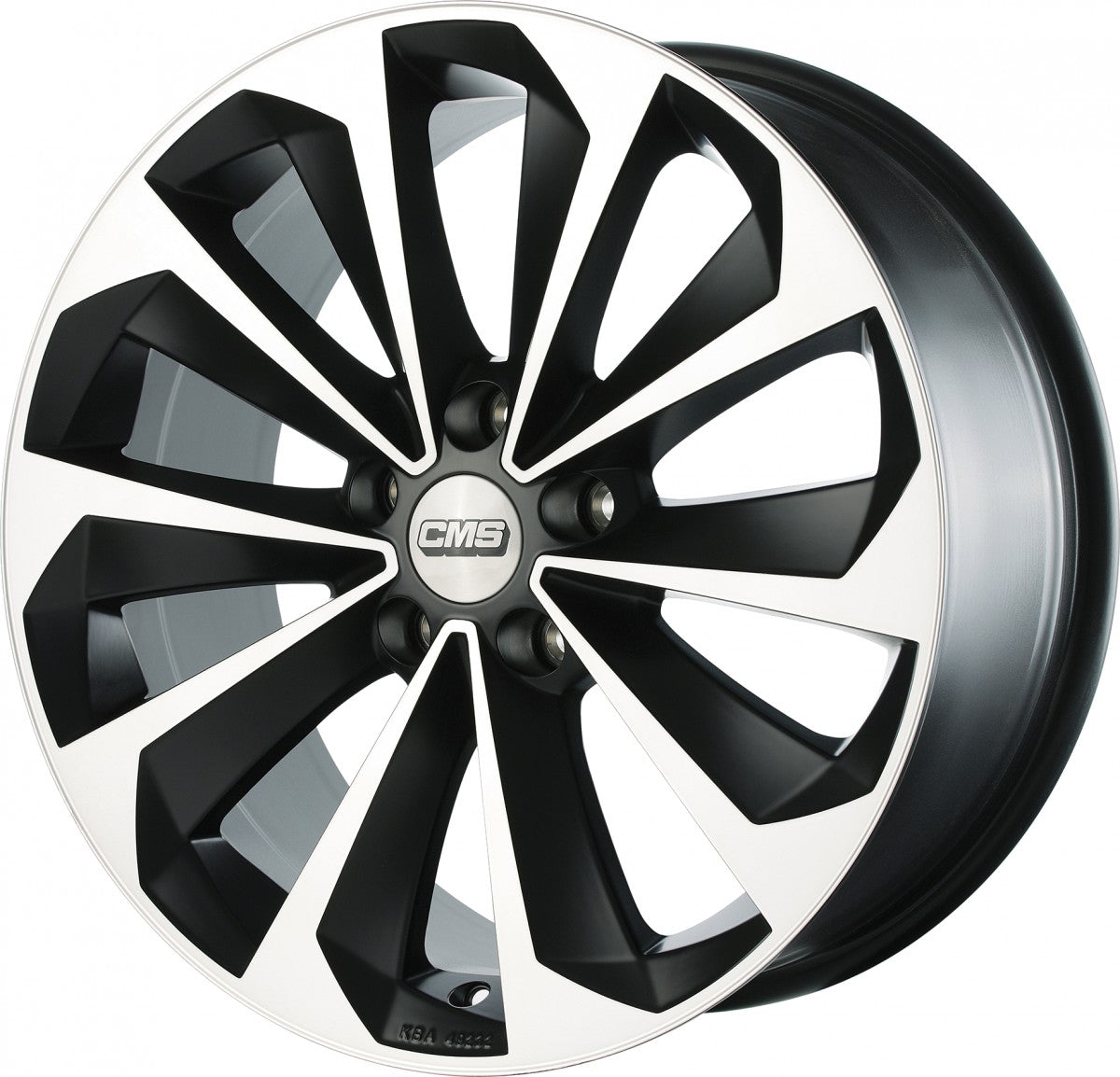 CMS C21 diamant schwarz matt Alufelge 8x18 Zoll ET47 LK 5x114.3 ML67.2 – Bild 3