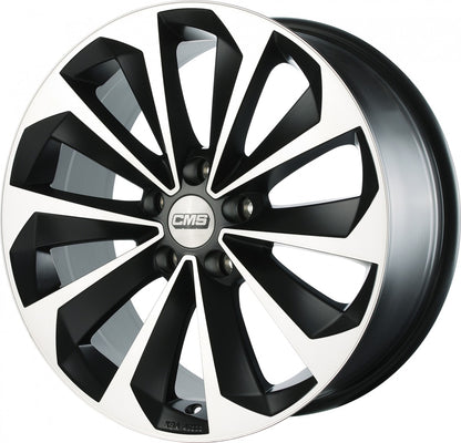 CMS C21 diamant schwarz matt Alufelge 8x18 Zoll ET47 LK 5x114.3 ML67.2 – Bild 3