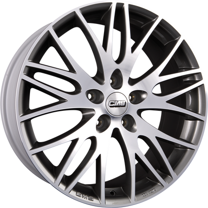CMS C8 DMB Diamant-Schwarz Matt Alufelge 7.5x17 Zoll ET40 LK 5x114.3 ML67.1 – Bild 2