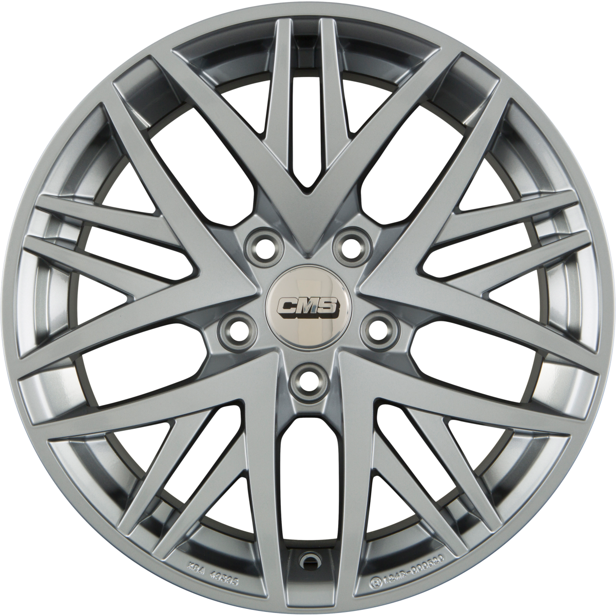 CMS B1 SR Racing Silber Alufelge 8x19 Zoll ET40 LK 5x114.3 ML67.2