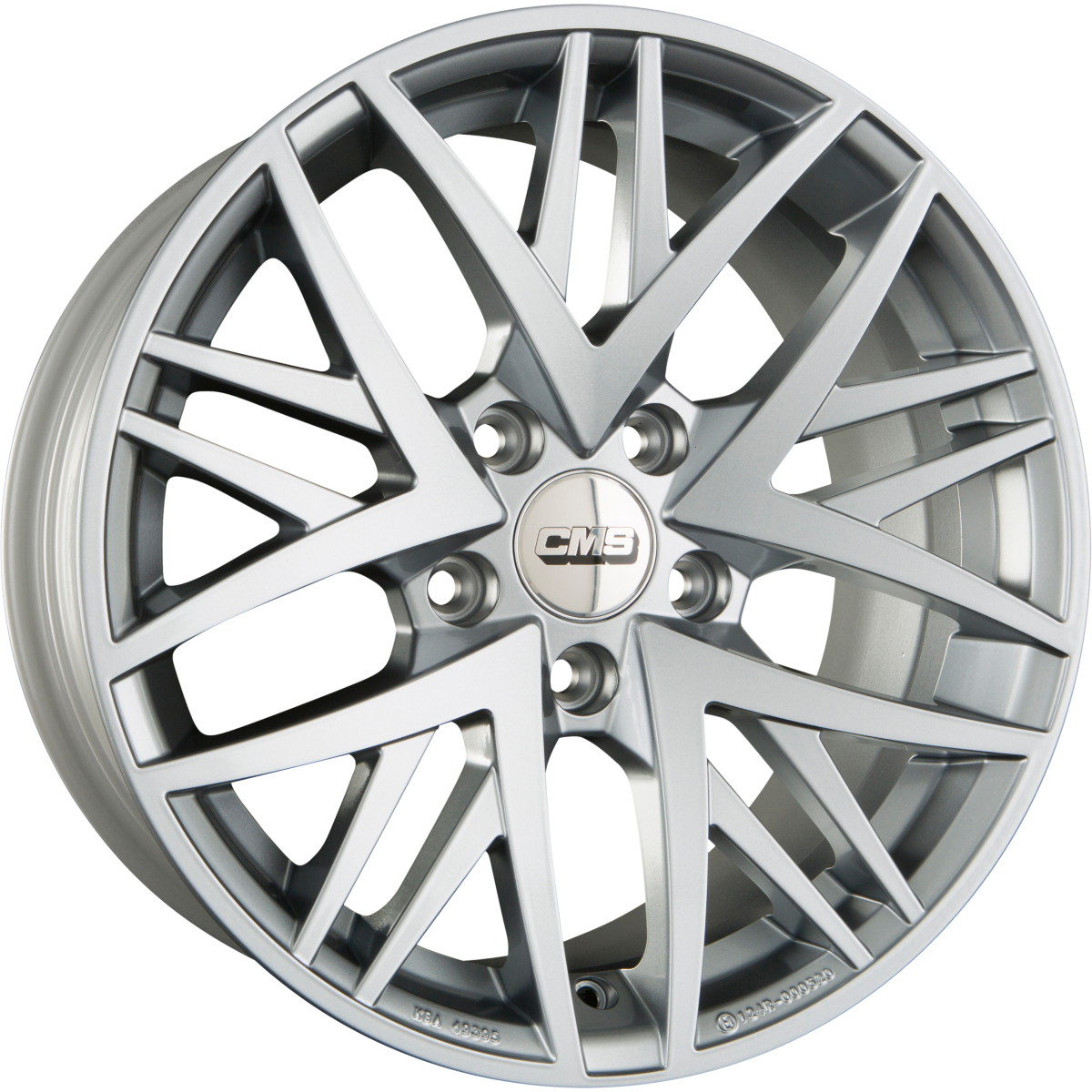 CMS B1 SR Racing Silber Alufelge 8x19 Zoll ET40 LK 5x114.3 ML67.2 – Bild 2