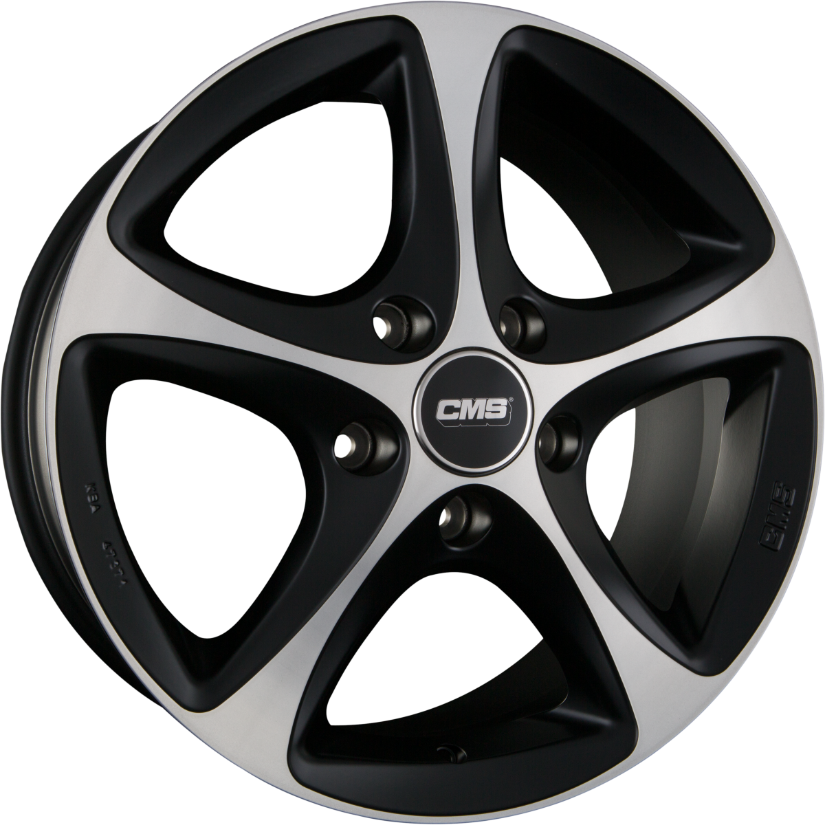 CMS C12 DMB Diamant Schwarz Matt Alufelge 9x19 Zoll ET22 LK 5x112 ML66.6 – Bild 2