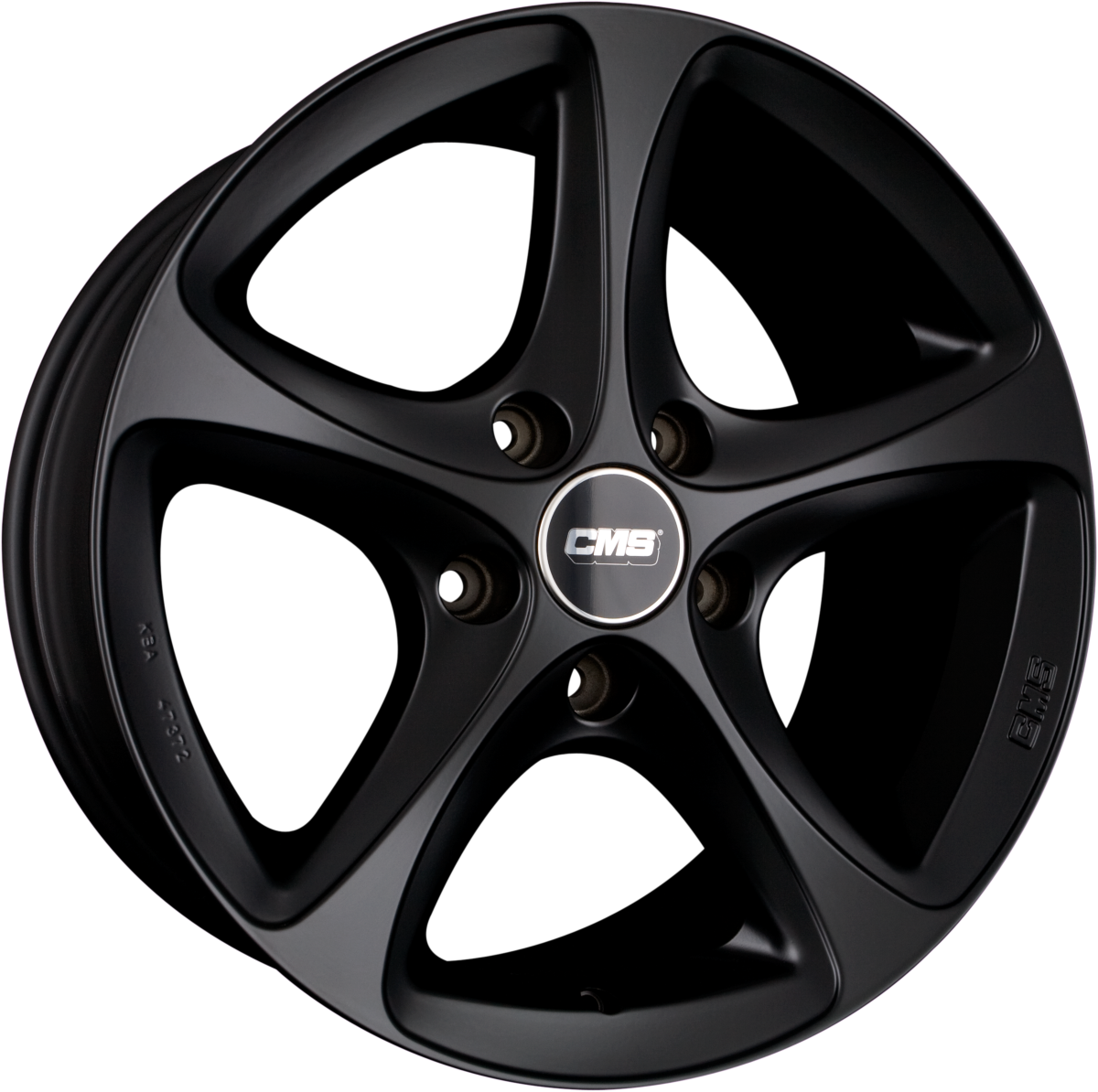 CMS C12 MB Schwarz-Matt Alufelge 8x18 Zoll ET55 LK 5x112 ML66.6 – Bild 2