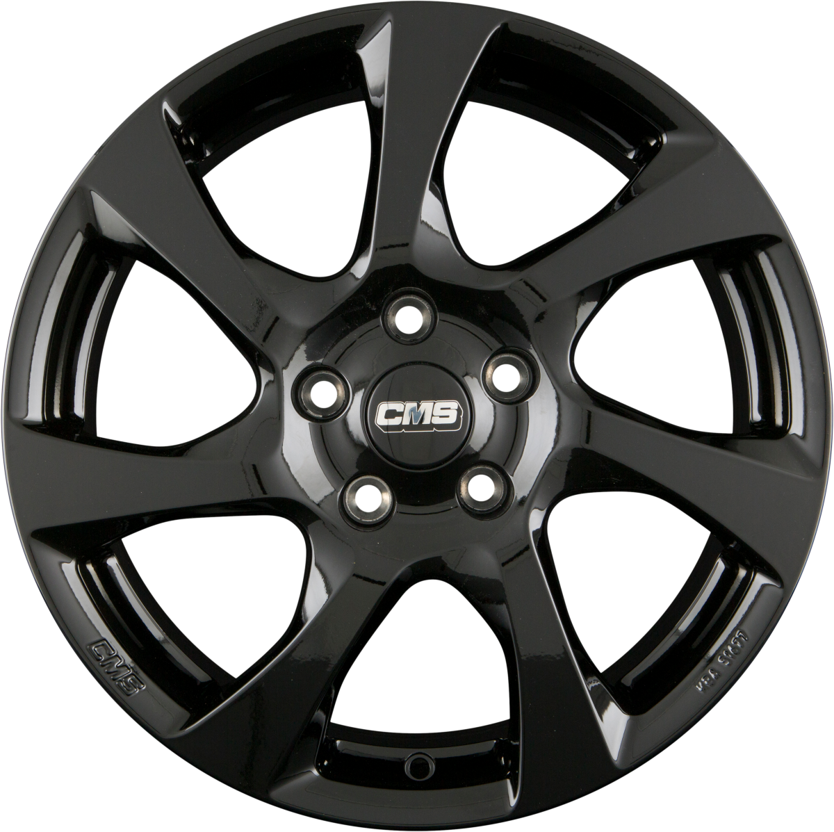 CMS C24 CBG Schwarz Glanz Alufelge 7x17 Zoll ET49 LK 5x112 ML57.1