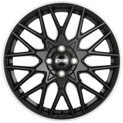 CMS C25 diamond rim black 7x17 ET45 - LK4/100 ML67.2