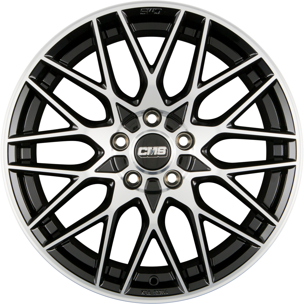 CMS C25 DB Diamant Schwarz Alufelge 7x17 Zoll ET40 LK 5x112 ML57.1