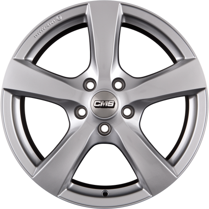 CMS V1 ECE CS Silber Alufelge 7x17 Zoll ET40 LK 5x112 ML57.1