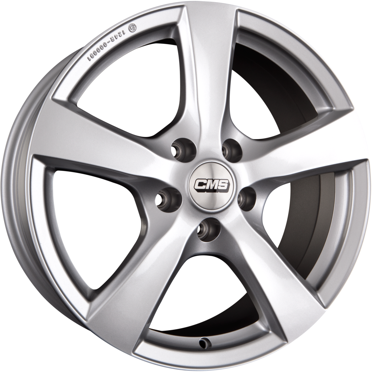 CMS V1 ECE CS Silber Alufelge 7x17 Zoll ET40 LK 5x112 ML57.1 – Bild 2